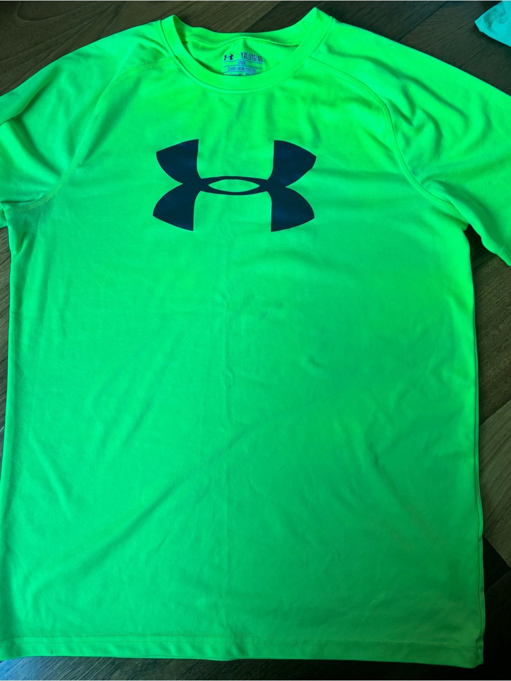Under Armour Youth Neon Yellow-Green Short Sleeve Performance Tee